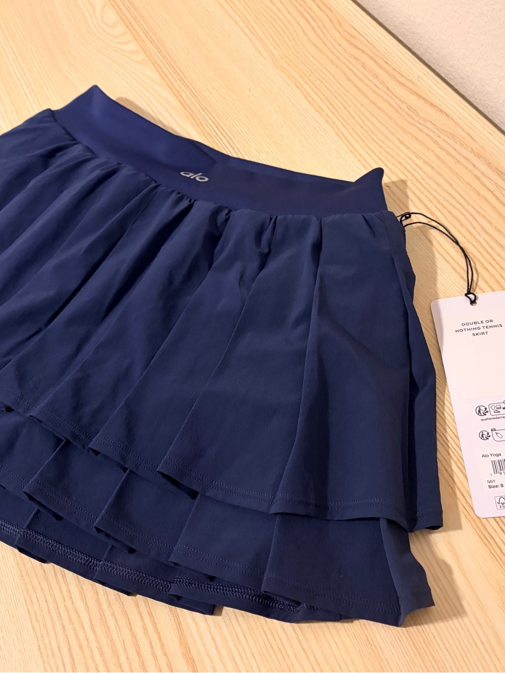Alo Yoga Double or Nothing Skirt Navy S